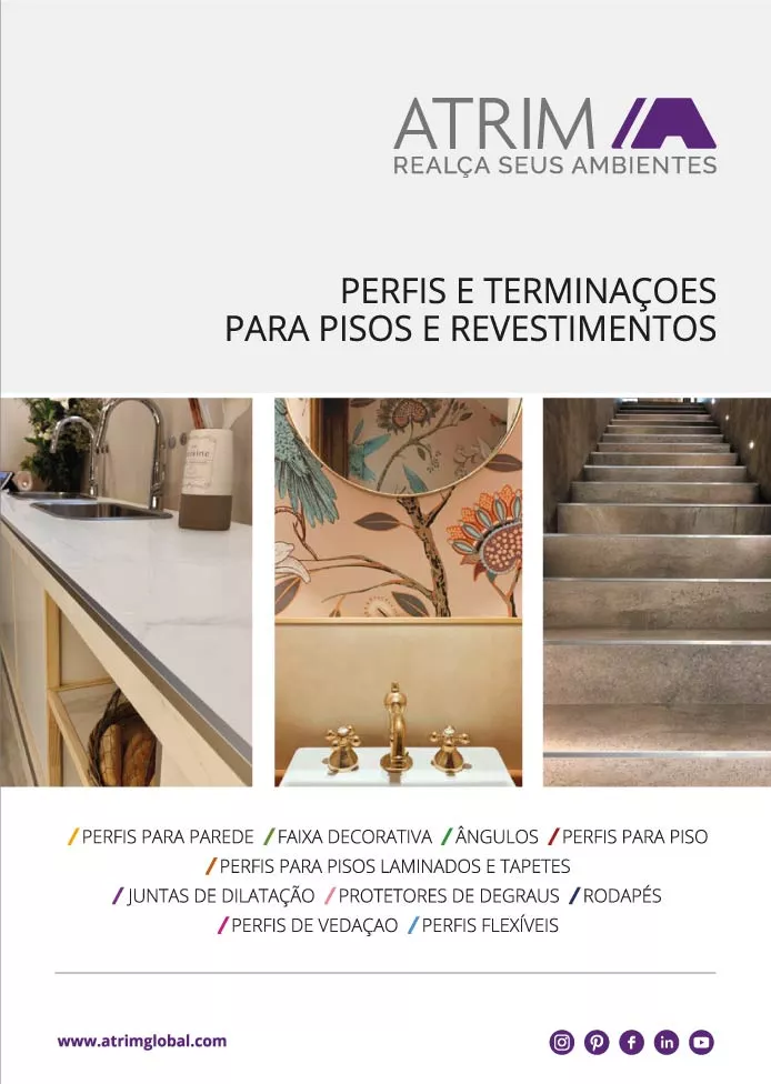 Perfis e terminaçoes para pisos e revestimentos